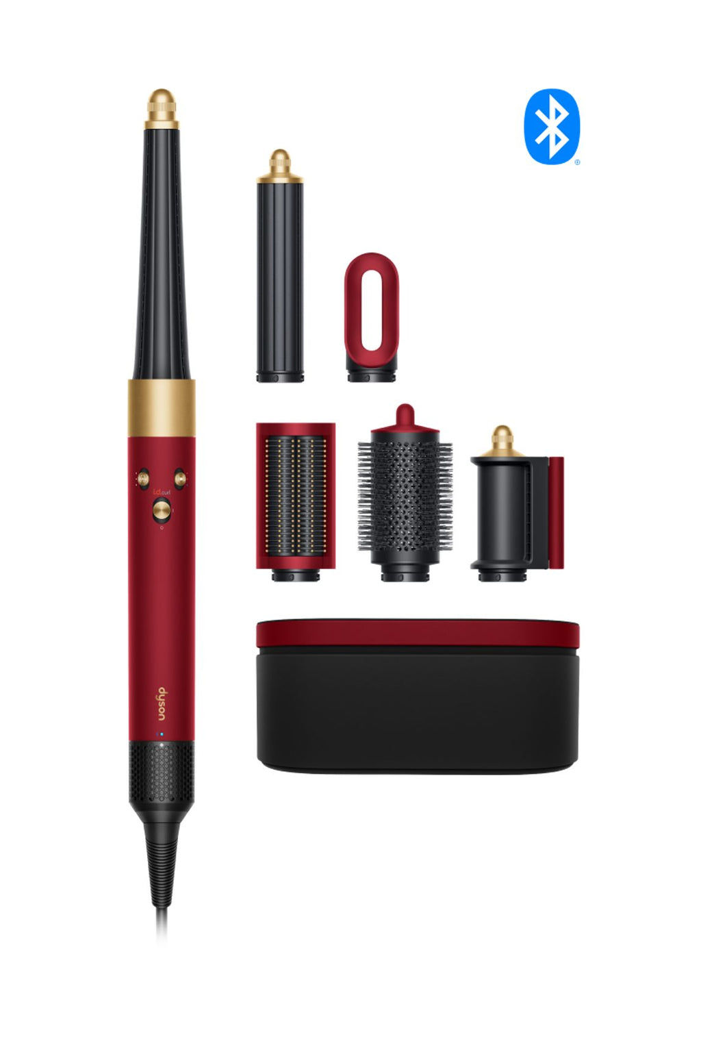 New Dyson Airwrap i.d.™ multi-styler and dryer Straight+Wavy (Red Velvet/Gold)