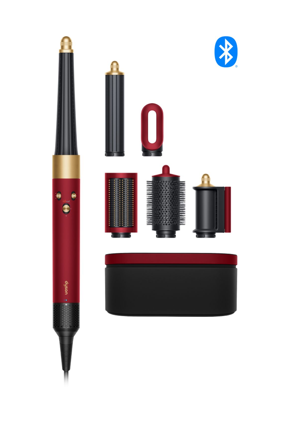 New Dyson Airwrap i.d.™ multi-styler and dryer Straight+Wavy (Red Velvet/Gold)