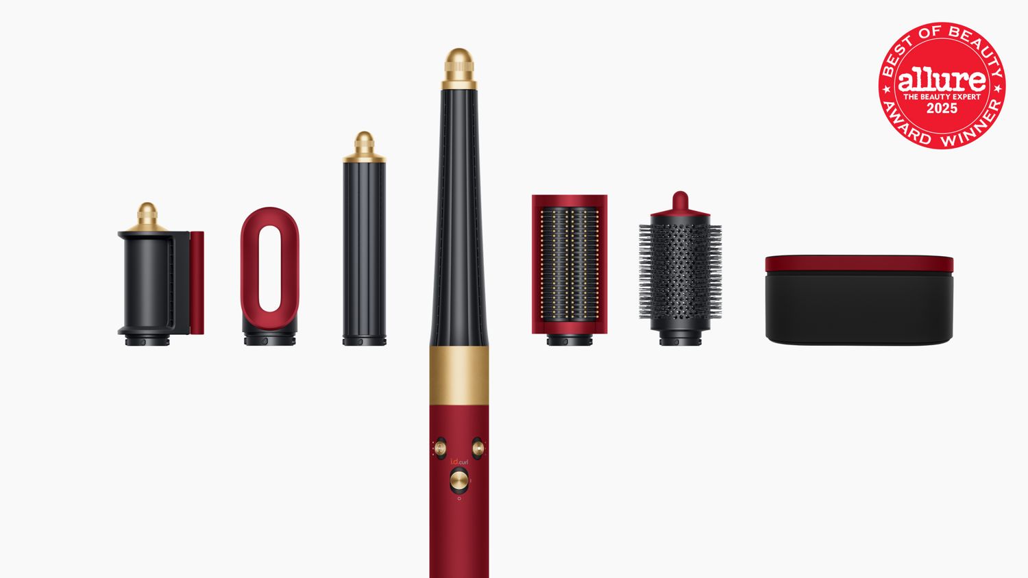 New Dyson Airwrap i.d.™ multi-styler and dryer Straight+Wavy (Red Velvet/Gold)