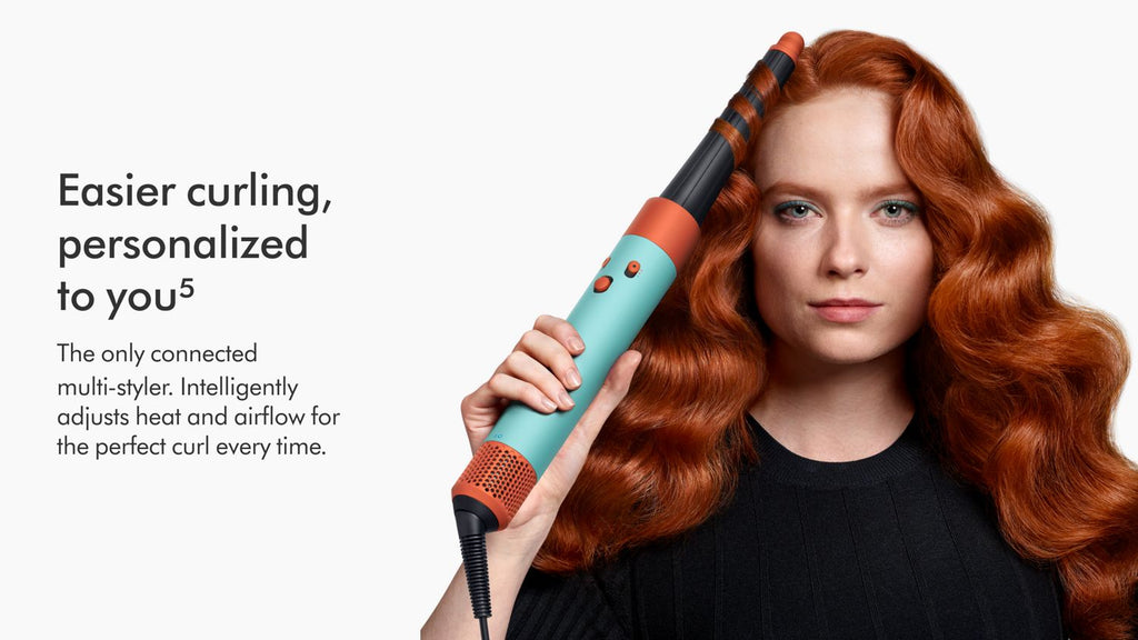 New Dyson Airwrap i.d.™ multi-styler and dryer Straight+Wavy (Red Velvet/Gold)