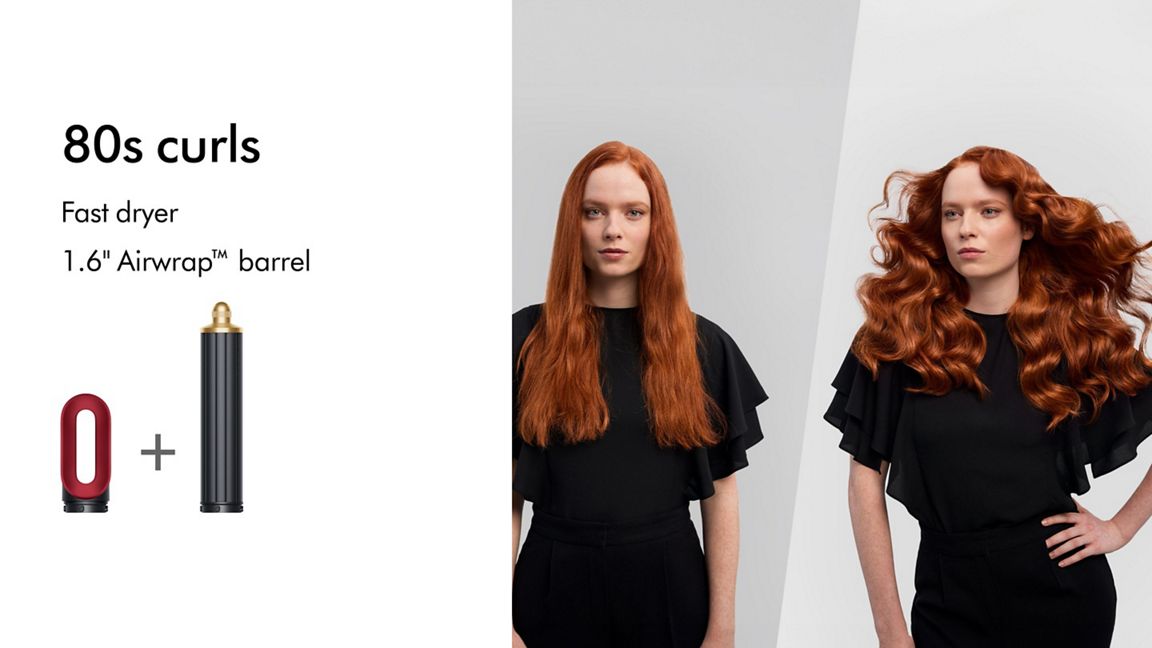 New Dyson Airwrap i.d.™ multi-styler and dryer Straight+Wavy (Red Velvet/Gold)