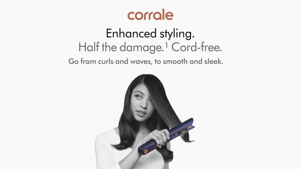 Dyson Corrale™ styler straightener (Prussian Blue/Rich Copper)