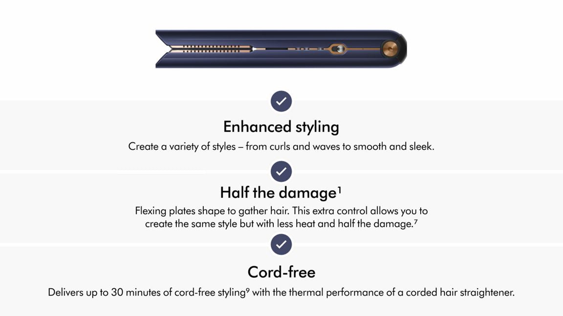 Dyson Corrale™ styler straightener (Prussian Blue/Rich Copper)